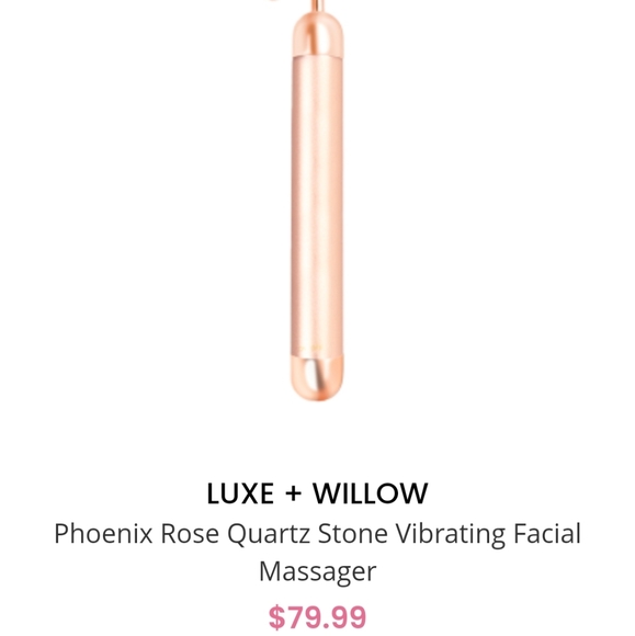 LUXE + WILLOWPhoenix Rose Quartz Stone Vibrating Facial Massager - Picture 4 of 5
